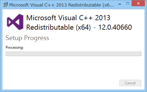 Microsoft Visual C++ 2013 Redistributable (x64)